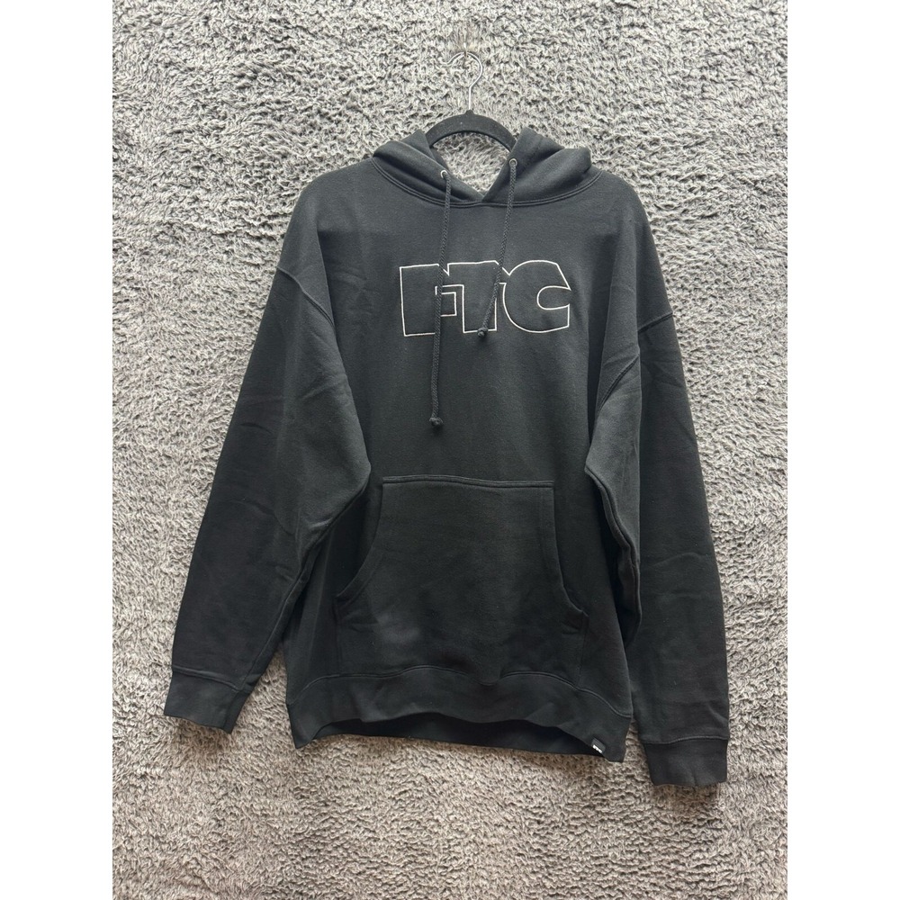 FTC Streetwear Black‎ Big Logo Pullover Hoodie Mens Size L